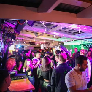 a large group of people at a party