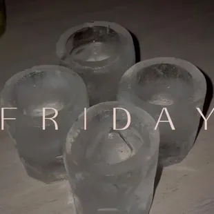 TEQUILA ICE SHOTS.