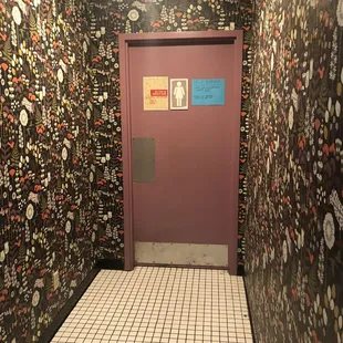Hallway to restrooms.