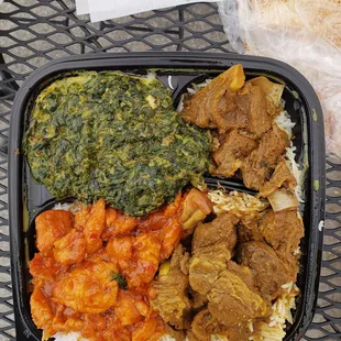a meal in a plastic container