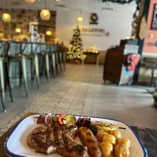 Salentos Lunch Special $13.25 (Choose 1 meat and 3 sides; also comes with Soup of the Day)