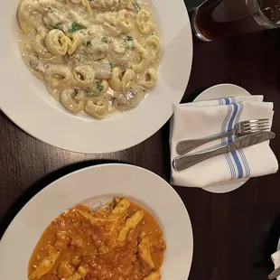Tortellini Mickelangelo and Chicken Tetrazini
