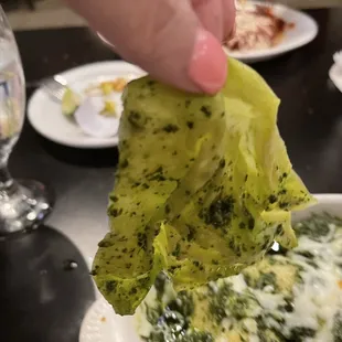 Tried to sop up the runny sauce with a napkin.