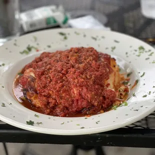 Homemade Lasagna w Meat Sauce .   Delicious