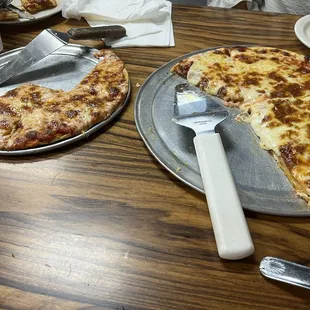 Baby cheese, pizza, and small medium pepperoni pizza