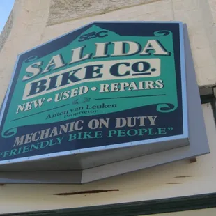 Salida Bike Company - signage