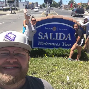 Entrance to Salida, bar in background on left