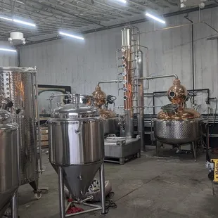 Inside the distillery