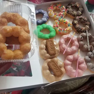 a box of assorted donuts