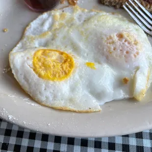 Supposed to be over easy eggs.