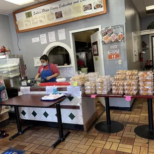 customers at the counter