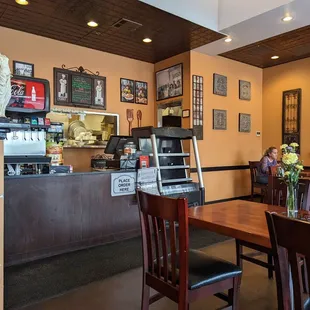 the interior of a restaurant