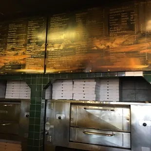 interior, pizza