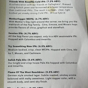 Beer List 2