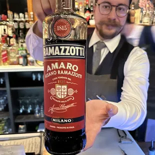 Amaro (modeled by Jake the very skilled mixologist) So tasty!