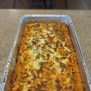 Tray of Baked Ziti