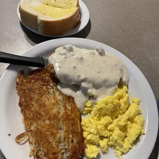Chicken fried steak at Salles!  Absolutely amazing!