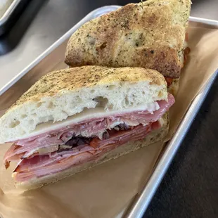 Have mercy focaccia muffuletta