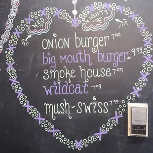 Our Wednesday Night Specials!!