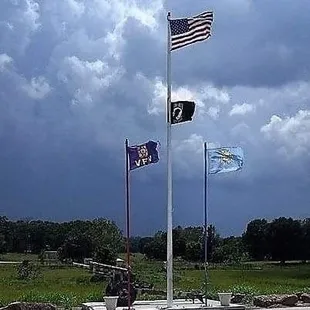 Flag pole at the Sallisaw VFW