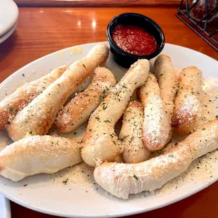 Amazing bread sticks loaded with parmesan