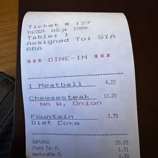 When you return the meatball appetizer for $12.66 after having one and not liking it. They&apos;ll charge you for the one meatball!