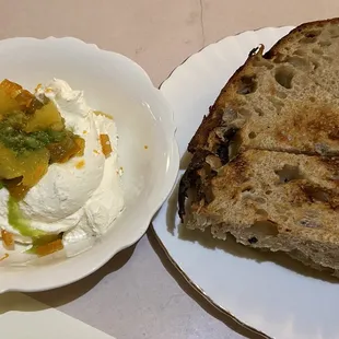 House Ricotta with grilled sourdough