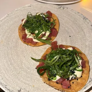 TUNA POKE TOSTADAS
