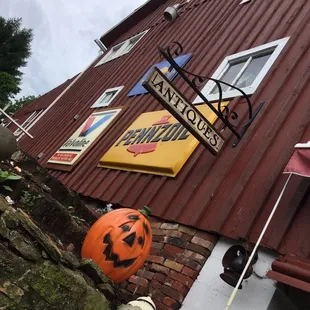 the front of the building