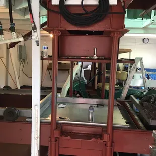 Prepping and cleaning the Apple Press for the upcoming season ...