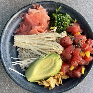 Ahi Tuna and Mango Poke Bowl