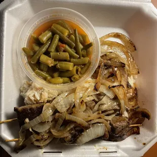 Gahnam Plate with rice and loubya