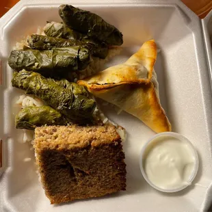 Fatayer, yabrak, baked kibbeh