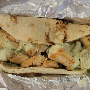 Small chicken schwarma
