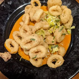 The calemari was perfectly cooked and tender and the sauce complimented the dish fabulously.