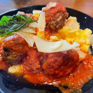 Meatballs and Polenta
