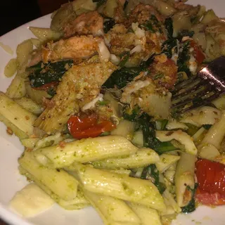 Pesto Salmon Pasta