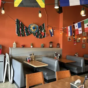 the interior of a restaurant