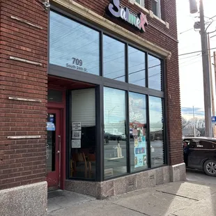 the outside of the building