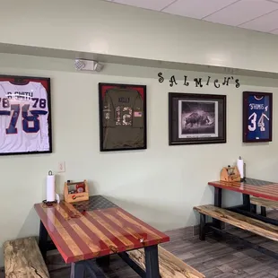 the dining area