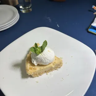 The special pie. Beach pie maybe. Had a great lemon flavor.