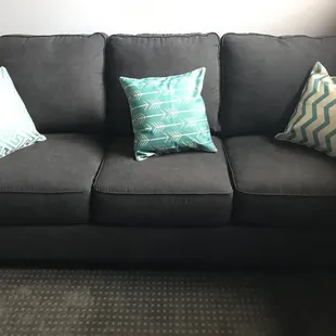 Queen Sofa sleeper with memory foam mattress.