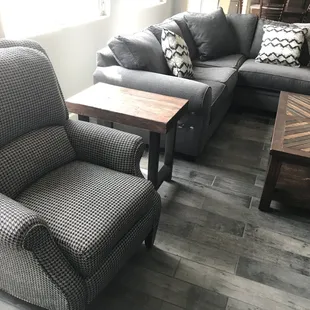 Reclining chair from Salmons.