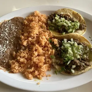 #1 combo - street tacos