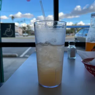 Cantelope juice. Not too sweet. Very tasty!