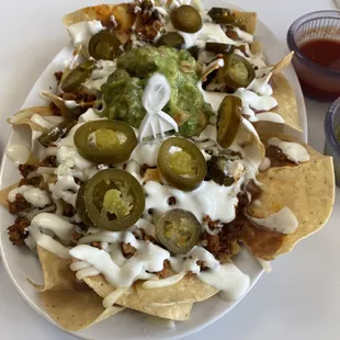 Nachos with ground beef