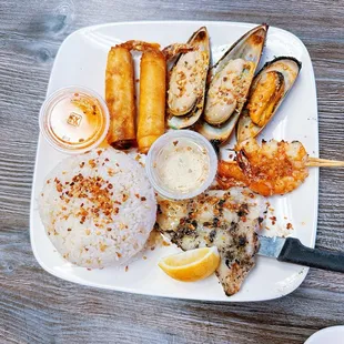 Grilled Seafood Plate
