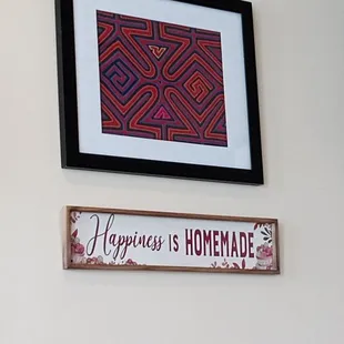 a hat and a sign