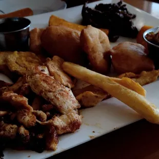 a plate of food