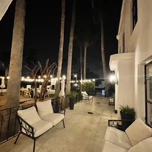 outside